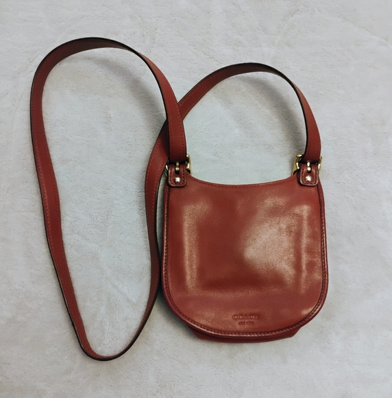 Coach Legacy Brown Leather Mini Saddle Bag - Picture 3 of 7